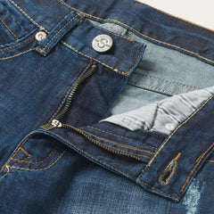 1312 Fit Jeans With Back Pocket Detail Blue | Men Stetson Boot Cut