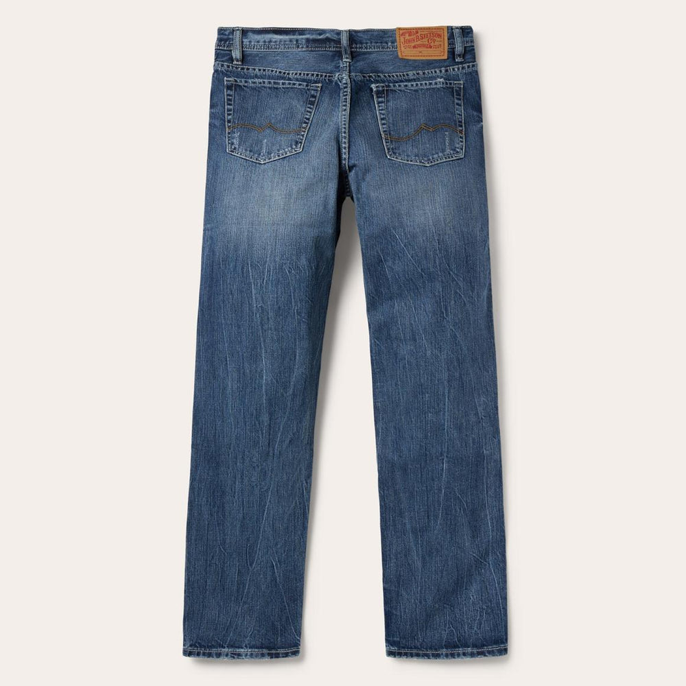 1520 Fit Standard Straight Leg Jean Blue | Men Stetson Modern Cut
