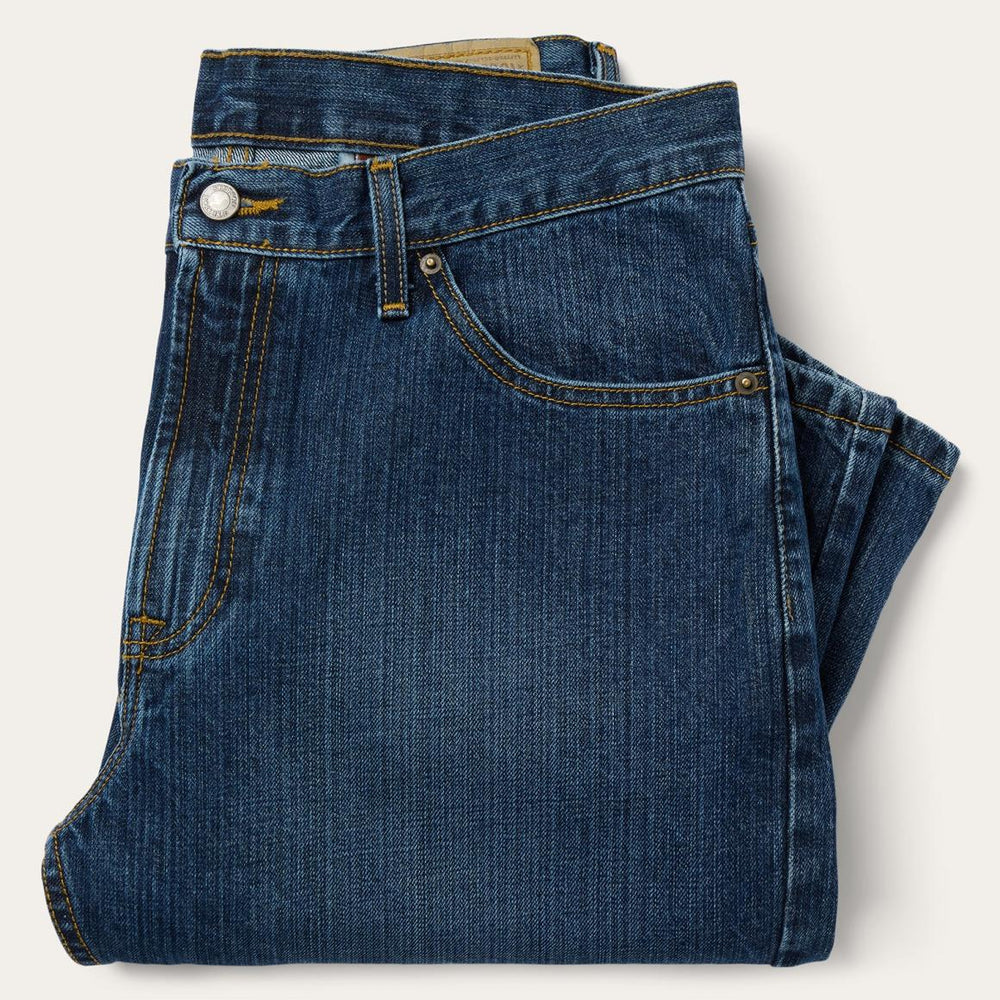 1520 Fit Standard Straight Leg Jean Blue | Men Stetson Modern Cut