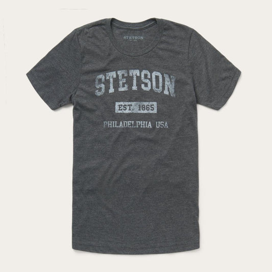 1865 Graphic Tee Grey | Men Stetson Tees