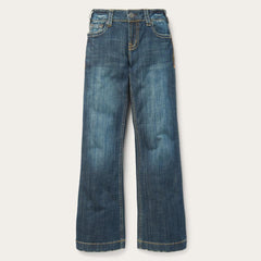 214 City Trouser Jeans In Medium Wash Blue | Women Stetson Denim