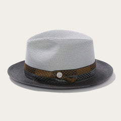 Andover Milan Fedora Grey Black | Stetson