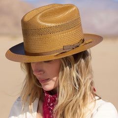 Open Road Vented Straw Cowboy Hat Cognac | Stetson