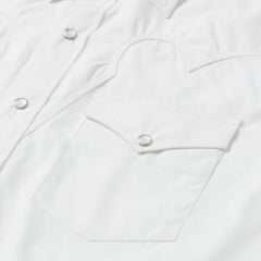Classic Solid Snap Poplin Shirt In Optic White White | Stetson