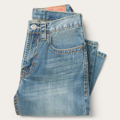 1520 Fit Light Wash Jeans With Tacking Blue | Stetson