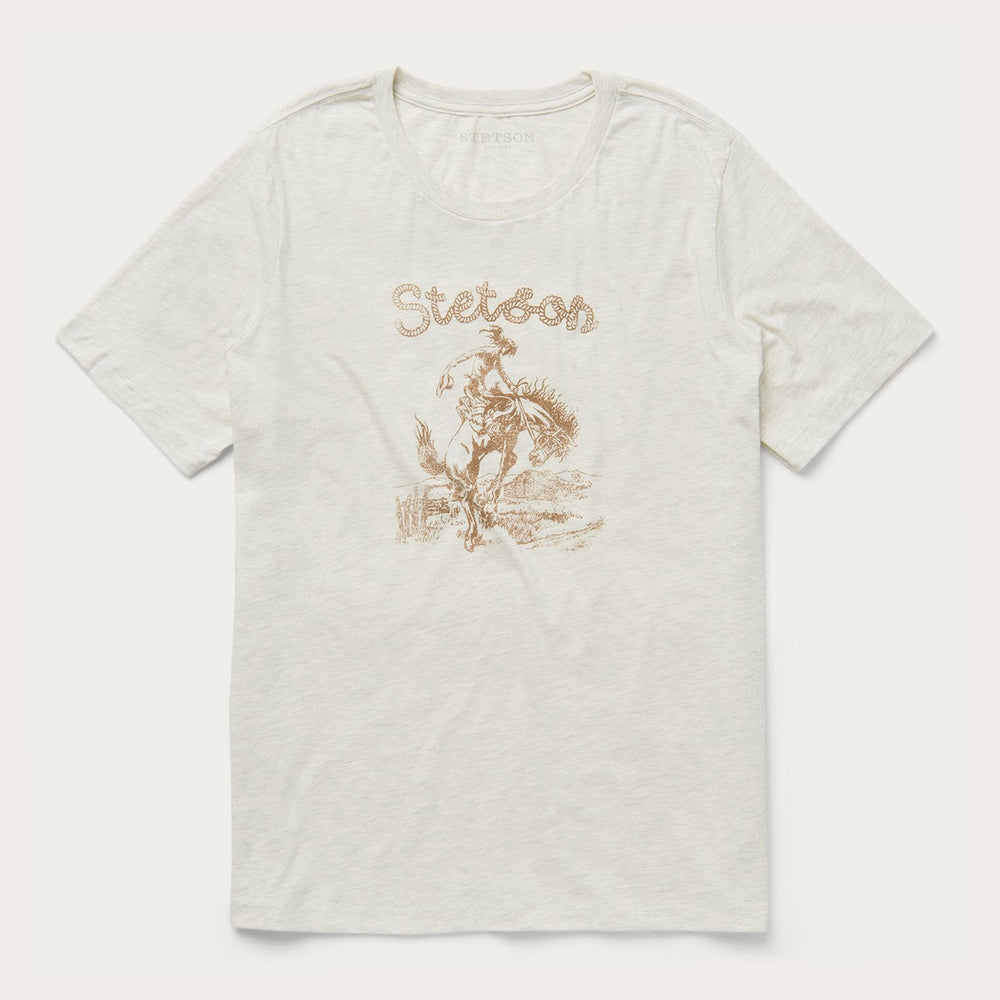 Giddy Up Graphic Tee White | Stetson