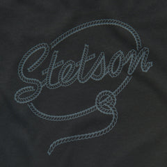 Rope Print Graphic Tee Black | Stetson