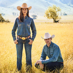 214 City Trouser Jeans In Medium Wash Blue | Stetson
