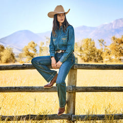 214 City Trouser Jeans In Medium Wash Blue | Stetson