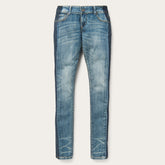Skinny Fit Stripe Leg Jean Blue | Stetson
