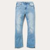 High Waist Flare Crop Jean Blue | Stetson