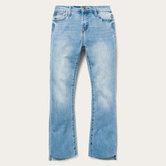 High Waist Flare Crop Jean Blue | Stetson
