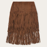 Suede Fringed Skirt Brown | Stetson