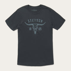 Longhorn Graphic Tee Black | Stetson