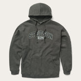 Charcoal Heather Fleece Hooded Sweatshirt Grey | Stetson