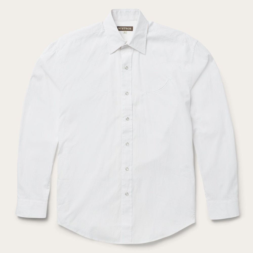 Pin Point Oxford Shirt White | Stetson