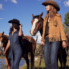 Fringe Suede Jacket Tan | Stetson