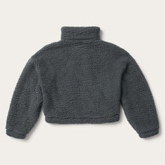 Fuzzy Teddy Bear Fleece Jacket Grey | Stetson
