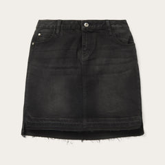 Black Denim 5-Pocket Skirt Black | Stetson