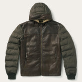 Stetson Hooded Suede Jacket Brown | Stetson