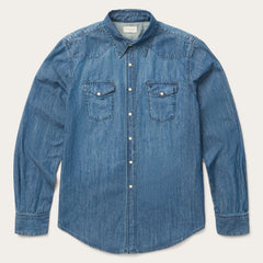 Medium Blue Denim Shirt Blue | Stetson