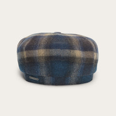 Hatteras Virgin Wool Cap Blue/Beige Check | Stetson