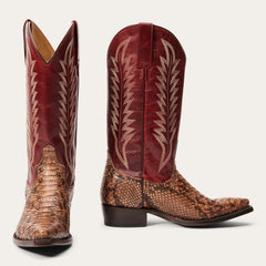 Ember Python Snip Toe Boot Red | Stetson