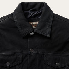 Leather Jean Jacket Black | Stetson