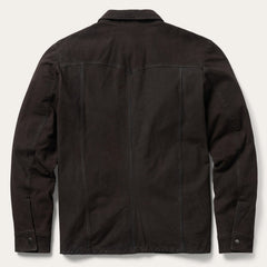 Leather Western Shirt Jacket Brown | Stetson