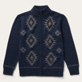 Navy Aztec Cardigan Blue | Stetson
