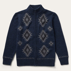 Navy Aztec Cardigan Blue | Stetson