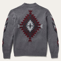 Grey Aztec Cardigan Grey | Stetson