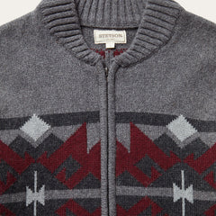 Grey Aztec Cardigan Grey | Stetson
