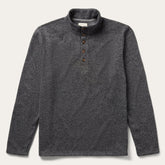 Button-Front Grey Pullover Knit Sweater Grey | Stetson