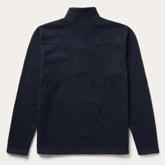Button-Front Blue Pullover Knit Sweater Blue | Stetson