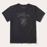 Bison Spirit Graphic Tee Black | Stetson
