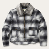 Plaid Cropped Jacket Black | Stetson