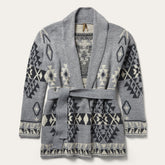 Chunky Knit Tie Sweater in Grey Grey | Stetson