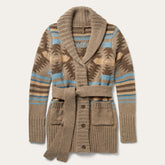 Chunky Knit Tie Sweater in Brown Wine | Stetson