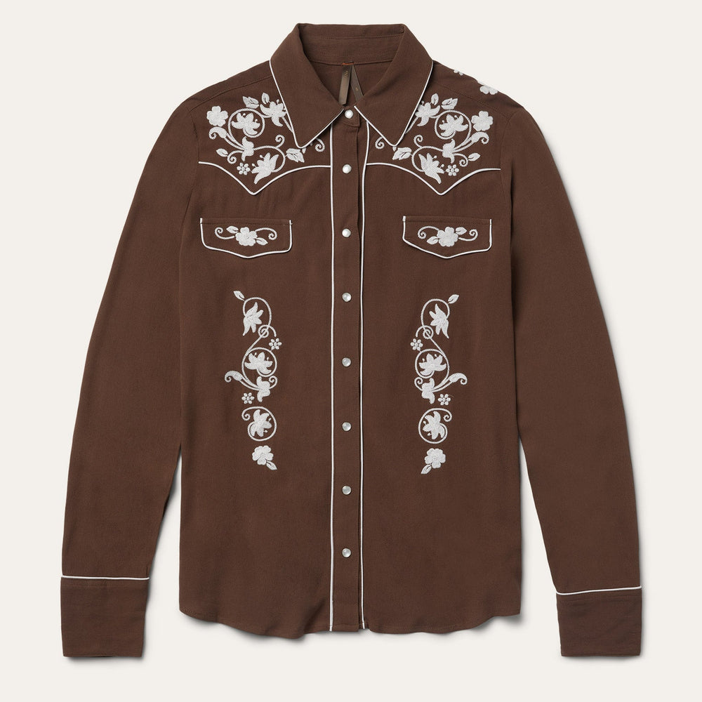Classic Western Snap Shirt Brown | Stetson