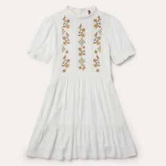 Flat Weave Dress White | Stetson