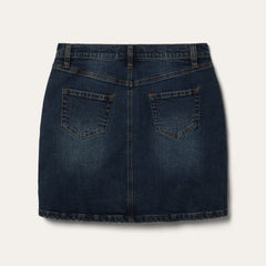 Stretch Denim 5-Pocket Skirt Blue | Stetson