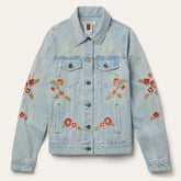 Embroidered Denim Jacket Blue | Stetson