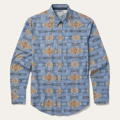 Desert Horizon Shirt Blue | Stetson
