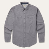Diamond Print Western Shirt Grey | Stetson