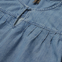 Short-Sleeved Denim Blouse Blue | Stetson