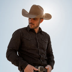 Modern Denim Western Shirt Black | Stetson