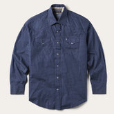 Blue Polaris Geo Print Western Shirt Blue | Stetson