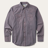 Chevron Grid Shirt Brown | Stetson