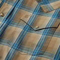 Khaki Ombre Plaid Shirt Brown | Stetson